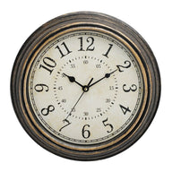 Rustic wooden wall clock for living room decor