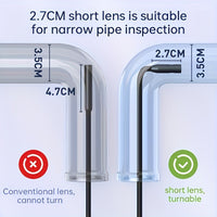Cauzac™ 8mm Single Lens Industrial Endoscope with 4.3-inch IPS LCD - Waterproof Camera for Automotive and Plumbing Assistance