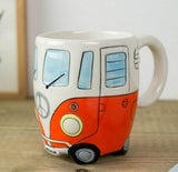 Handmade ceramic coffee mug with elegant design