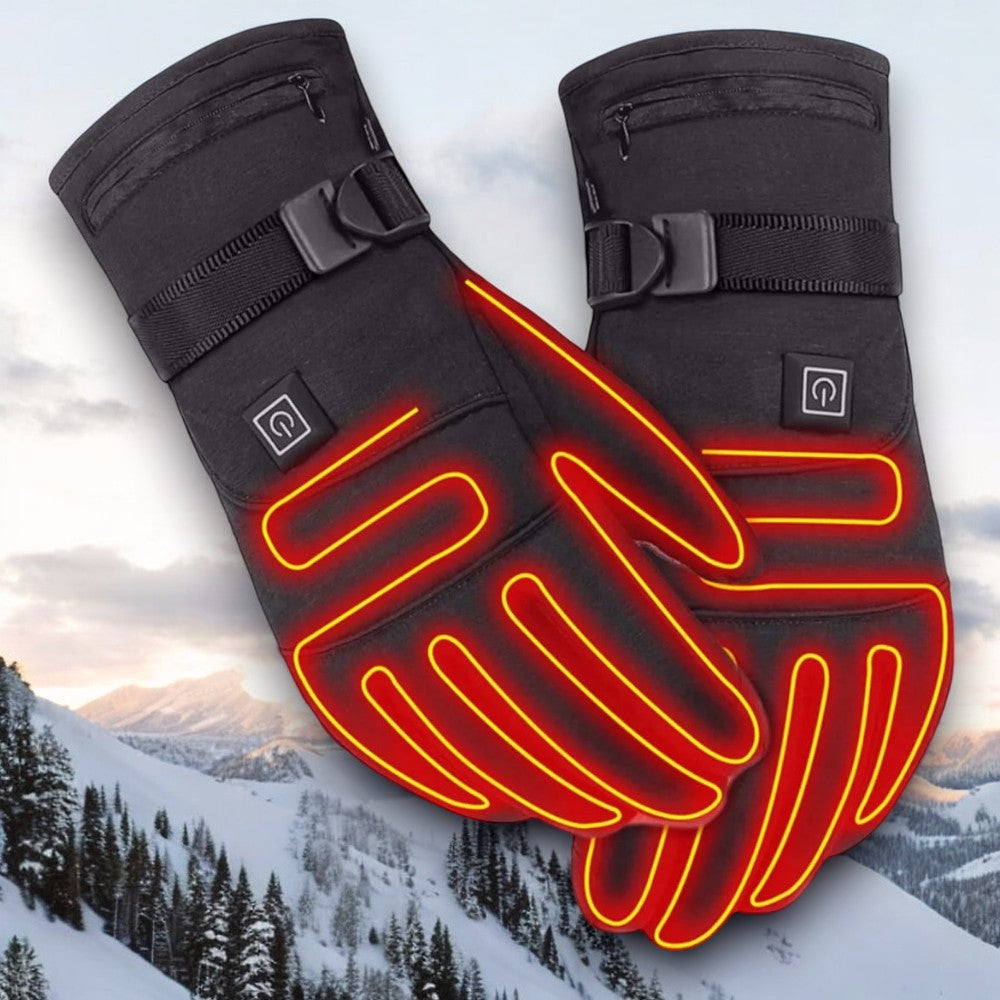 heated gloves with touchscreen and waterproof features