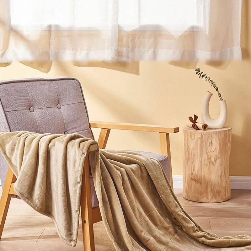 Cauzac™ Cozy Flannel Heated Throw Blanket for Comfort and Warmth