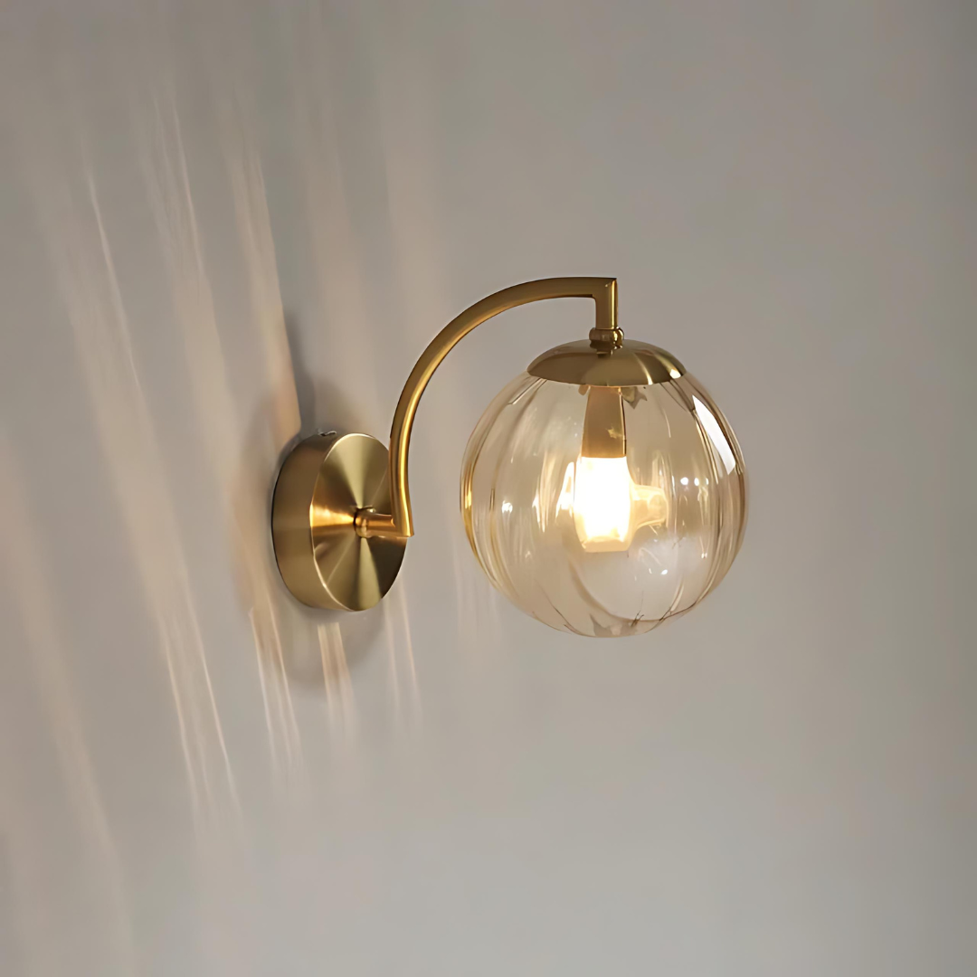 Cauzac™ Modern Glass Globe Wall Lamp for Elegant Interiors