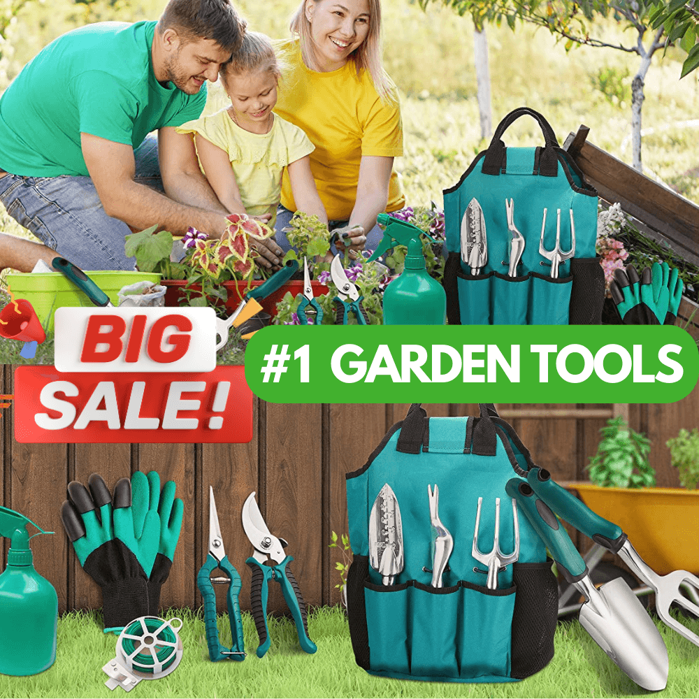 Cauzac™ Complete 11-Piece Aluminum Garden Tools Set