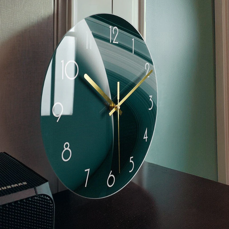Cauzac™ Artistic Glass Wall Clock for Stylish Interiors