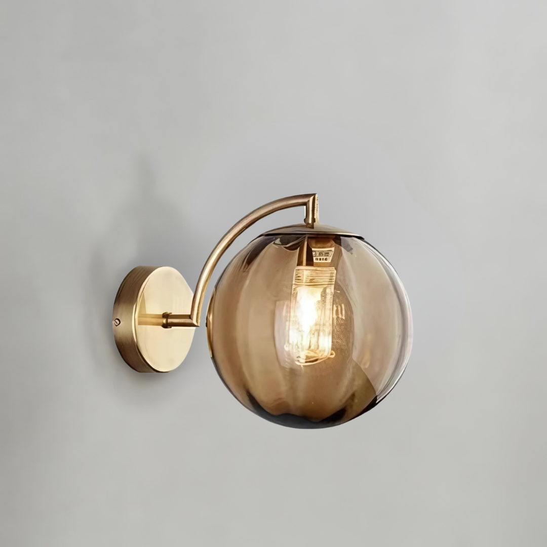 Modern wall lights indoor with a globe design suitable for living rooms and hallways