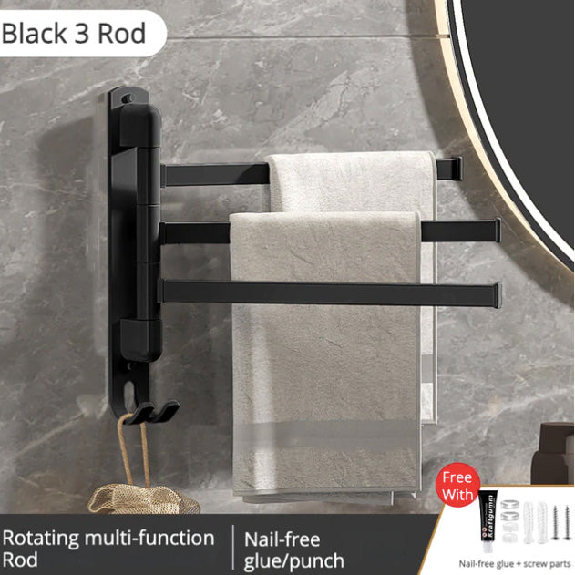 Cauzac™ Rotating Towel Holder - Space-Saving Bathroom Solution