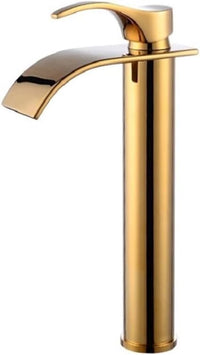 Cauzac™ Elegant Gold Waterfall Bathroom Basin Mixer Faucet