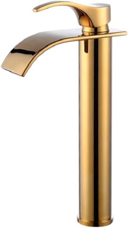 Cauzac™ Elegant Gold Waterfall Bathroom Basin Mixer Faucet