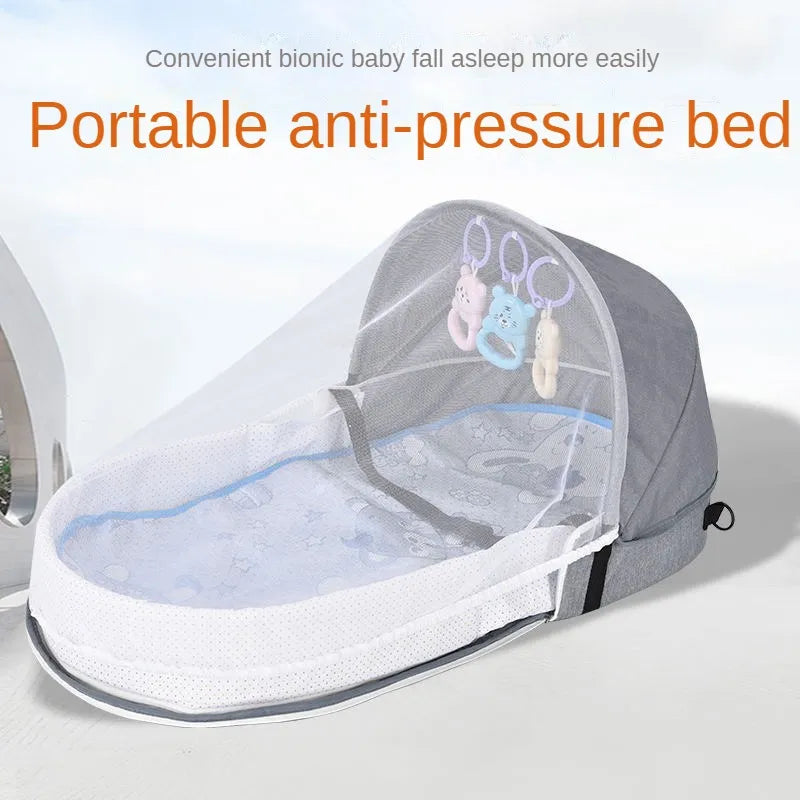 Cauzac™ Baby Soft Portable Nest Crib with Mosquito Net