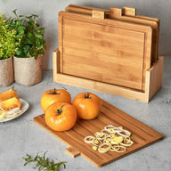 a versatile bamboo cutting board for slicing and chopping