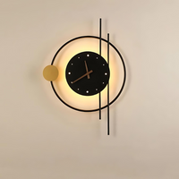 Cauzac™ Modern Illuminated Wall Clock in Metallic Gold