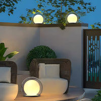 Cauzac™ Contemporary Outdoor Pillar Lamp with Dual Power Options