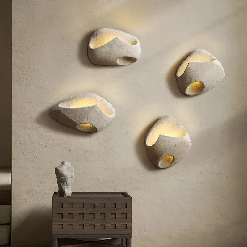Various styles of industrial, modern, decorative wall lights including led and dimmable features
