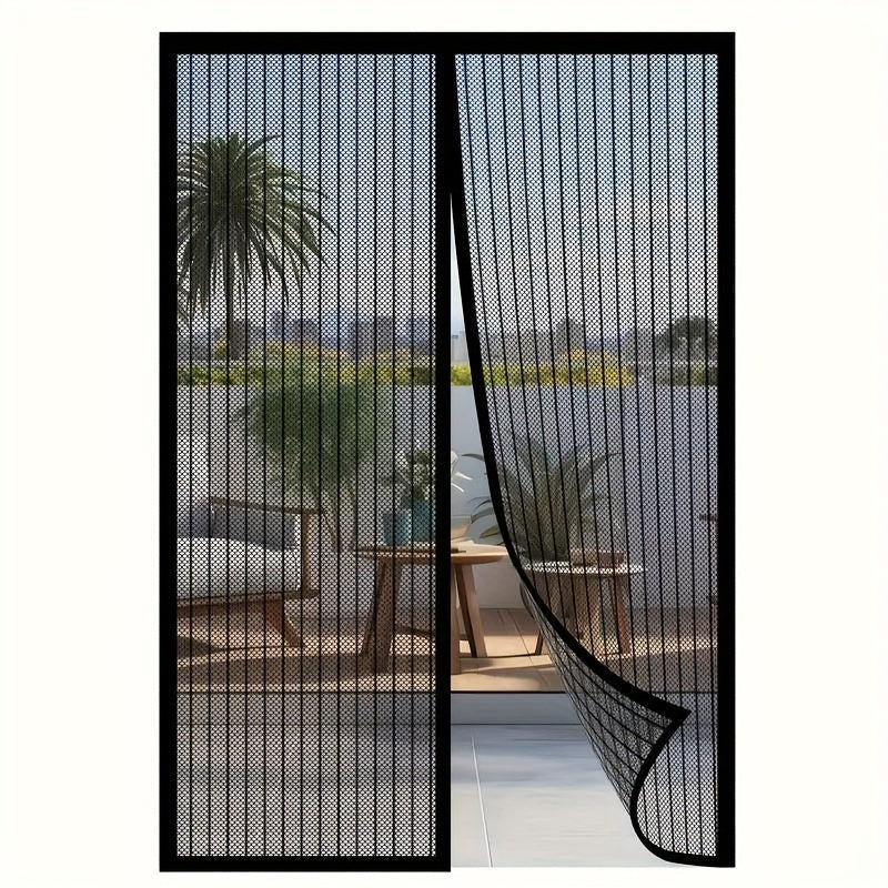 A magnetic fly screen door with mesh design for insect protection