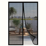A magnetic fly screen door with mesh design for insect protection