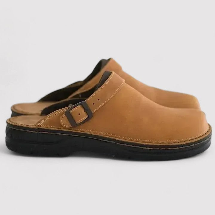 Cauzac™ Unisex Orthopedic Leather Shoe-Slippers – Ultimate Comfort and Style