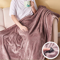 A cozy heated throw blanket with USB electric features