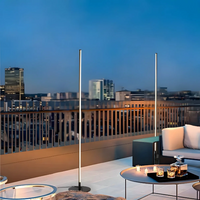 Cauzac™ Contemporary Solar Floor Lamp for Outdoor Spaces