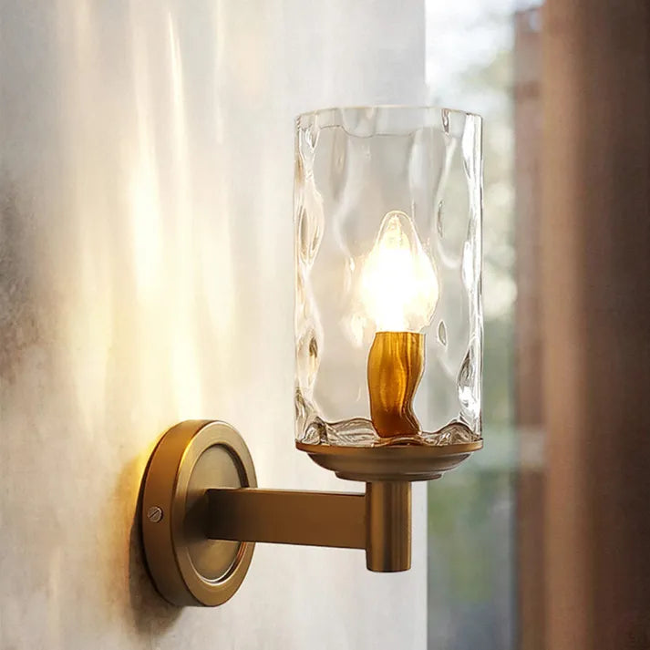 Elegant retro wall lights in a living room setting with vintage aesthetics