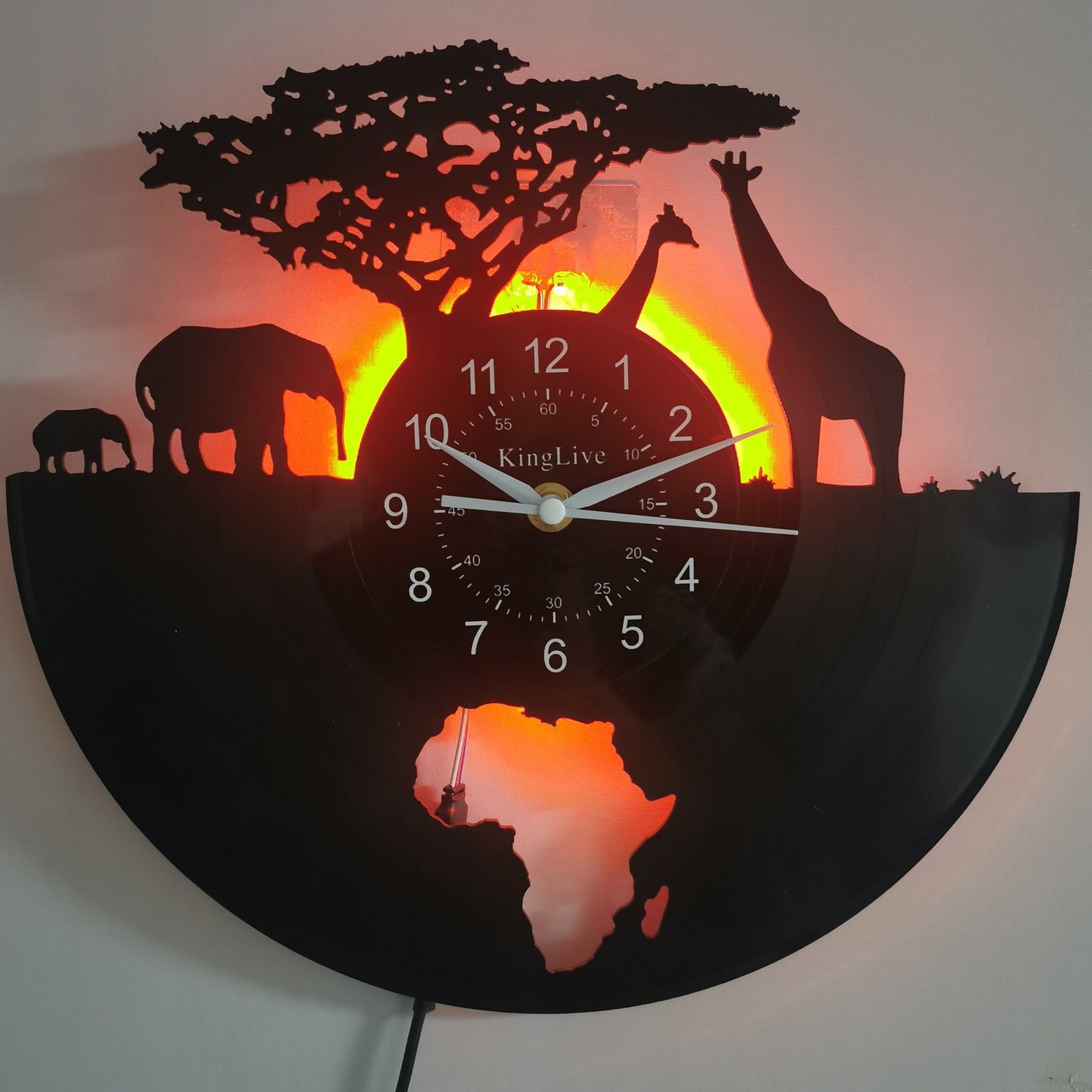 A silent wall clock featuring a sleek, soundless design for a noiseless environment