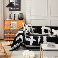 Cauzac™ Chenille Decorative Blanket with Tassels for Your Living Space