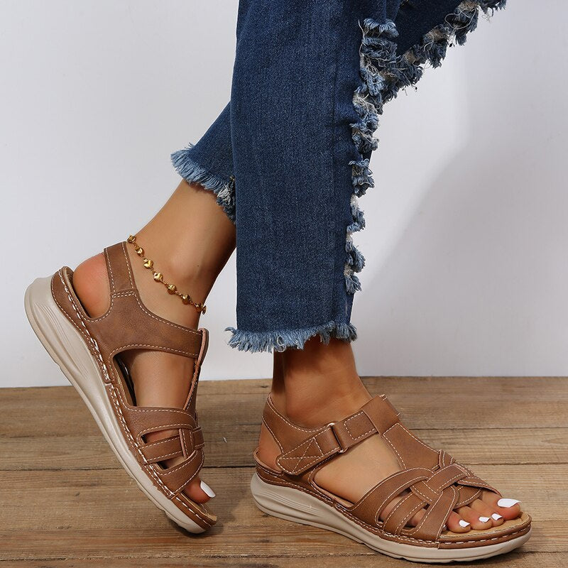 Cauzac™ Orthopedic Platform Hiking Sandals – All-Season Comfort & Durability