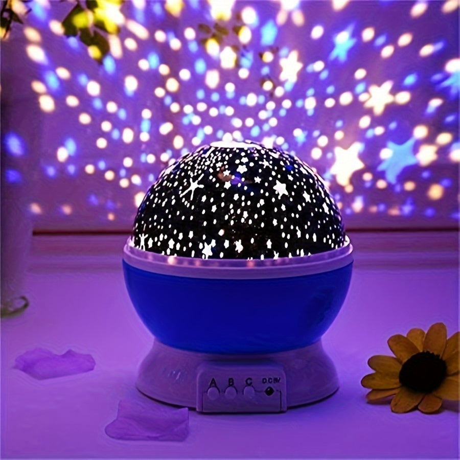 Cauzac™ 360° Starry Night Light Projector – 12 Colour-Changing Modes for Magical Ambience