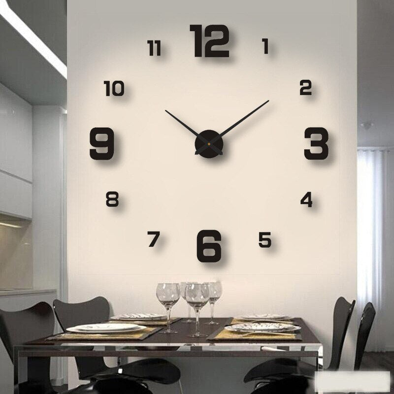 Unique and silent modern wall clock for living room