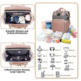 Cauzac™ Mommy Embroidery Bag: Versatile Diaper Backpack for Baby Essentials