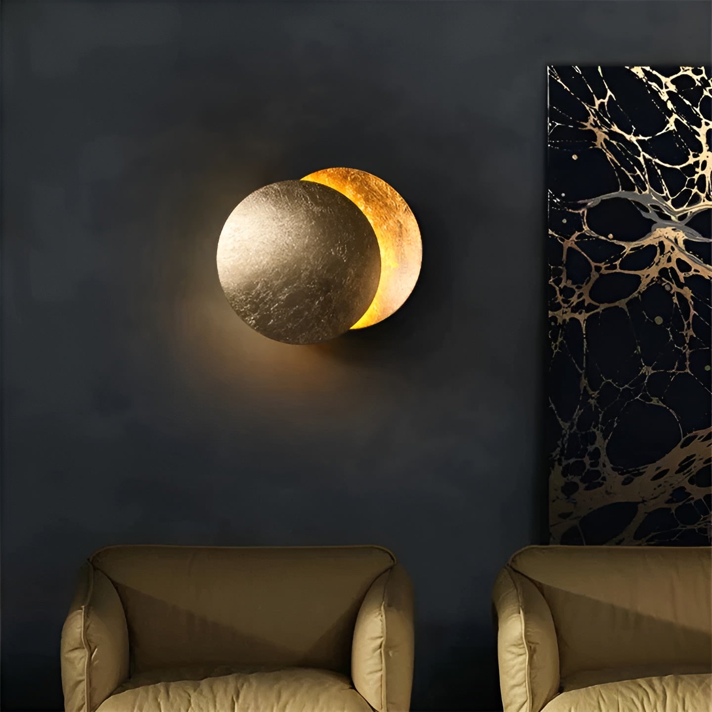Adjustable wall lamp with LED light and decorative wall lighting style