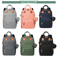 Cauzac™ All-in-One Diaper Backpack with Changing Mat & Stroller Clips