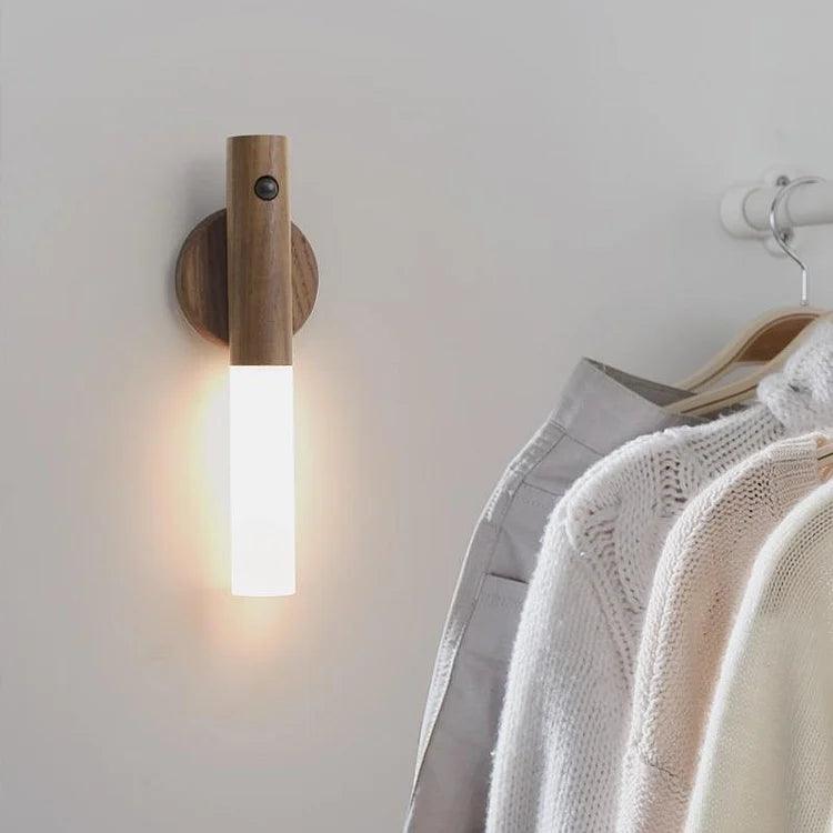 A motion sensor night light with wireless LED and smart home features