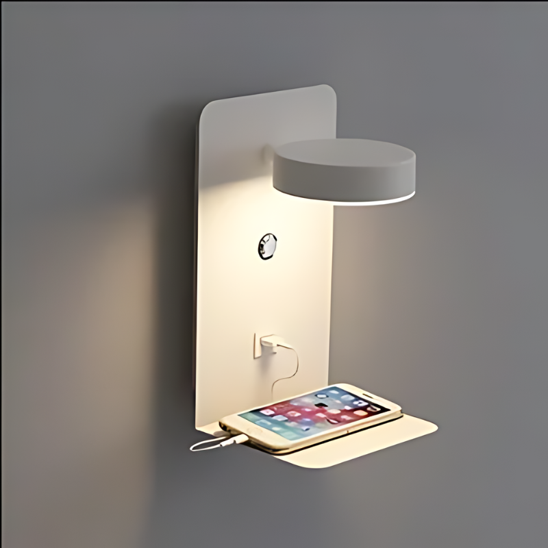 Cauzac™ Modern Minimalist Wall Lamp with USB Charging Capability