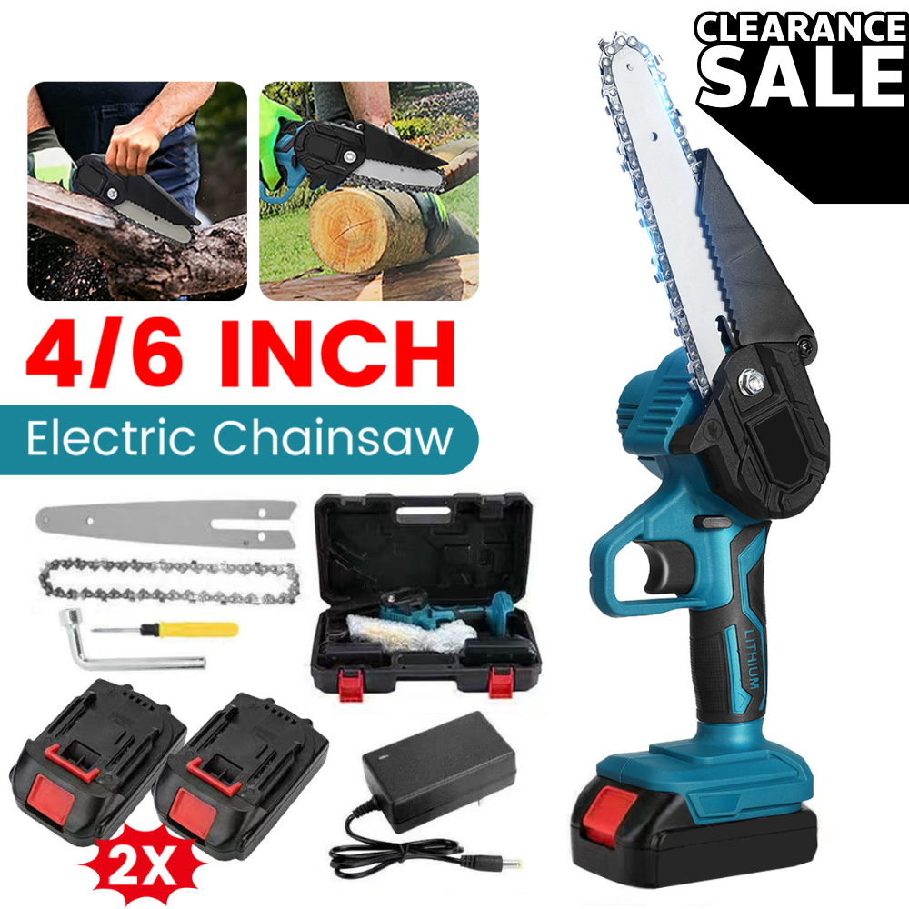 Cauzac™ Cordless Wood Cutter Chainsaw with Dual Batteries for Effortless Cutting