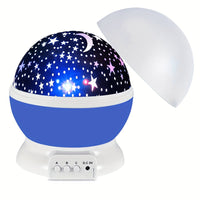 Cauzac™ 360° Starry Night Light Projector – 12 Colour-Changing Modes for Magical Ambience