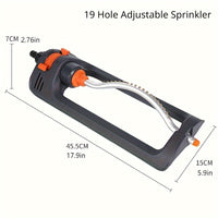 Cauzac™ Automatic Oscillating Sprinkler with 19 Adjustable Nozzles for Garden & Patio Watering