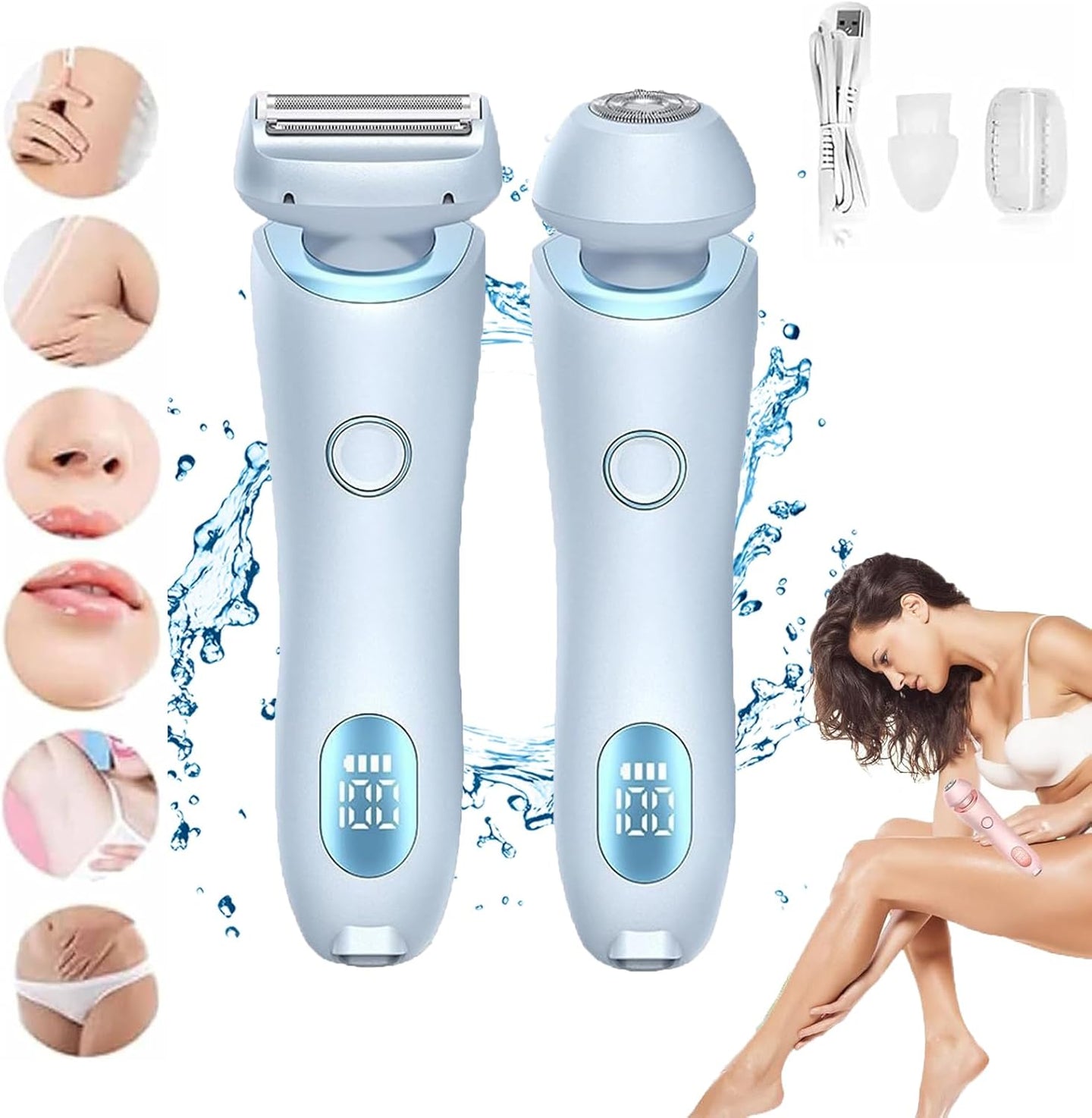 Cauzac™ Effortless Electric Razor for Wet and Dry Shaving