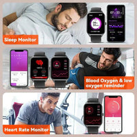 Cauzac™ Advanced Blood Monitoring Smartwatch - Black
