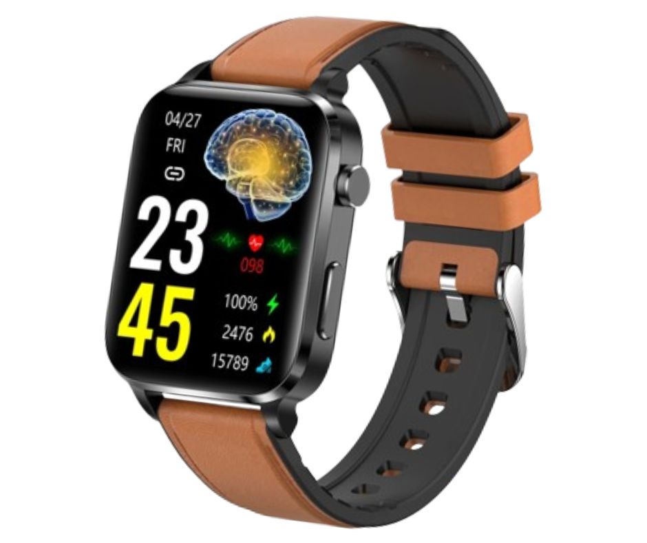 smartwatch with heart rate monitoring and health features