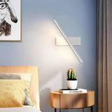 A stylish modern wall light with LED features and energy saving light bulbs