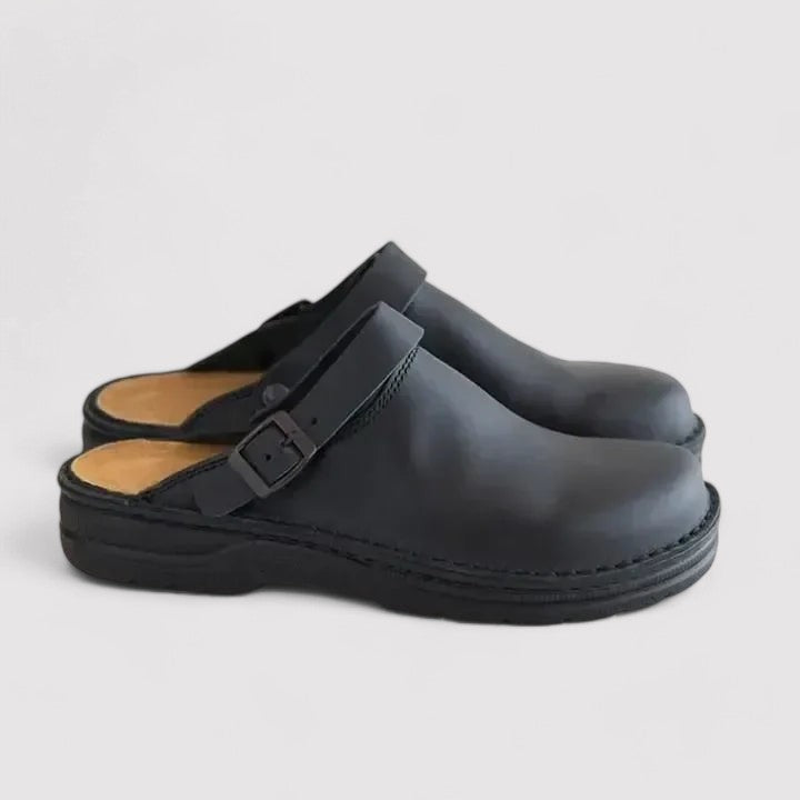 leather mule slippers comfort shoes orthopedic shoes comfortable loafers indoor slippers