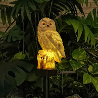 Cauzac™ Eco-Friendly Owl Solar Garden Light for Elegant Outdoors