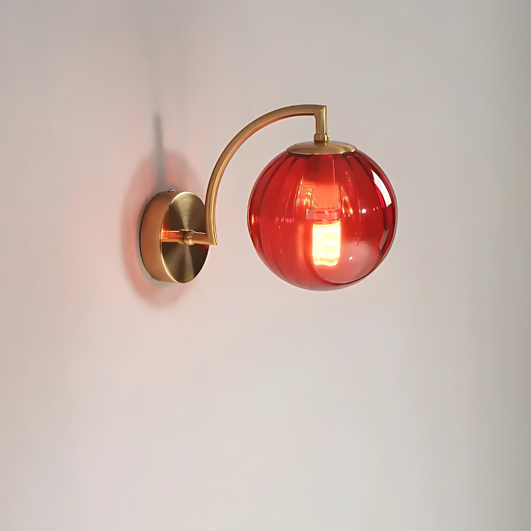 Cauzac™ Modern Glass Globe Wall Lamp for Elegant Interiors