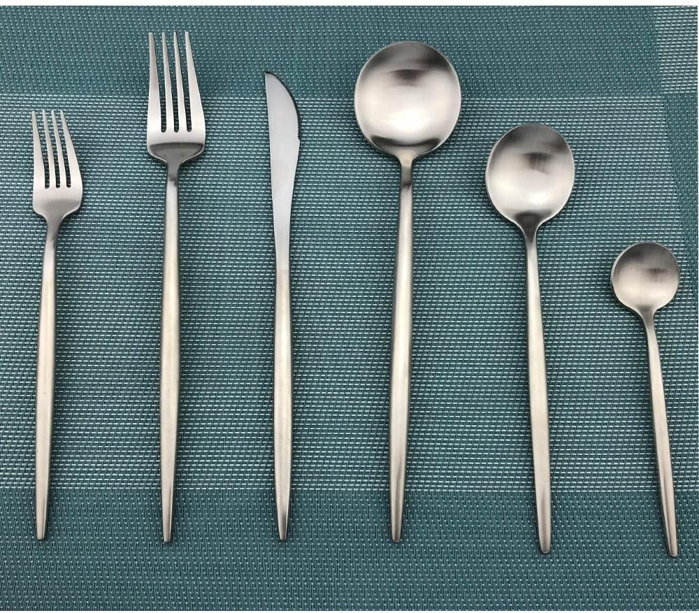 Cauzac™ Elegant 36-Piece Modern Stainless Steel Flatware Set for Dining Excellence