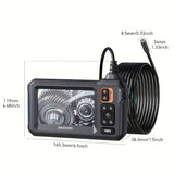 Cauzac™ 8mm Single Lens Industrial Endoscope with 4.3-inch IPS LCD - Waterproof Camera for Automotive and Plumbing Assistance