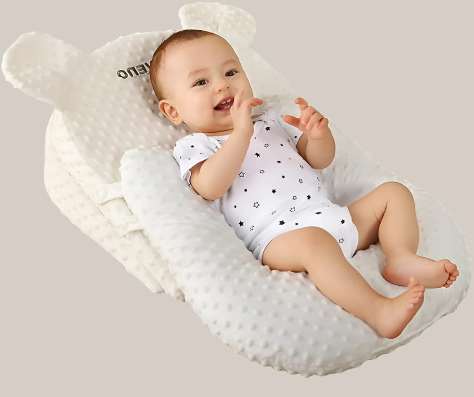 A versatile and comfortable feeding pillow used as a nursing and breastfeeding aid