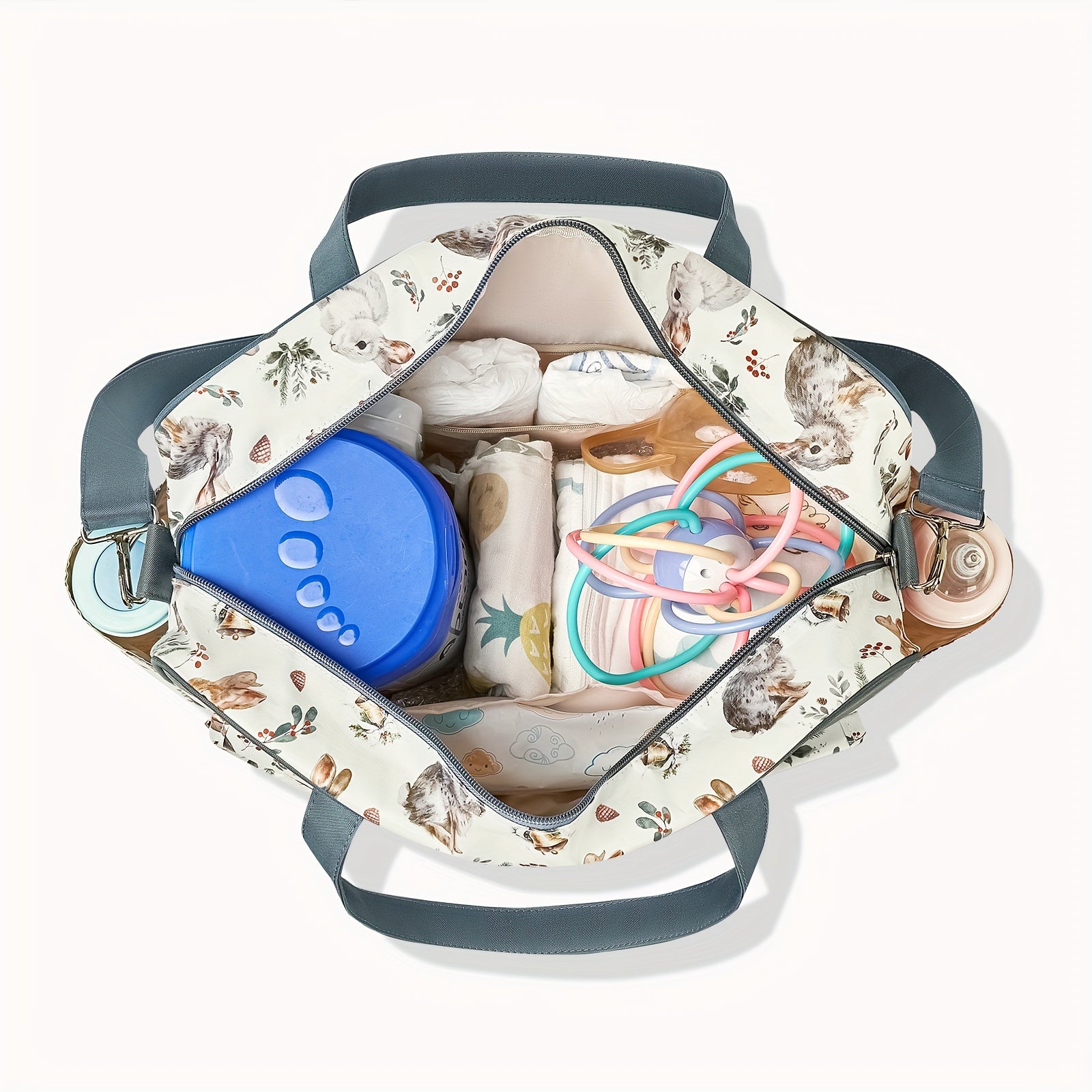 Cauzac™ Versatile Floral Diaper Bag for Busy Parents