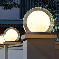 Cauzac™ Contemporary Outdoor Pillar Lamp with Dual Power Options