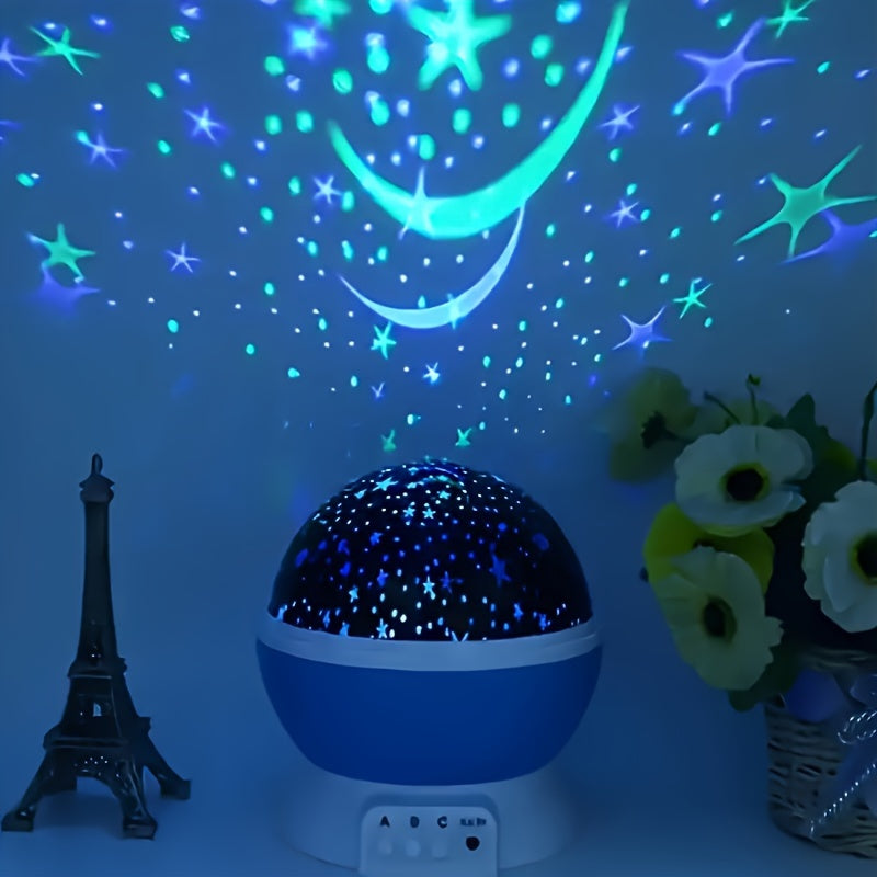 Cauzac™ 360° Starry Night Light Projector – 12 Colour-Changing Modes for Magical Ambience