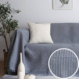 Luxurious cotton throw blanket for couch and sofa with cozy, stylish design